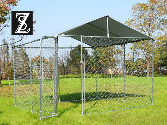 Boxed chain link kennel kits 