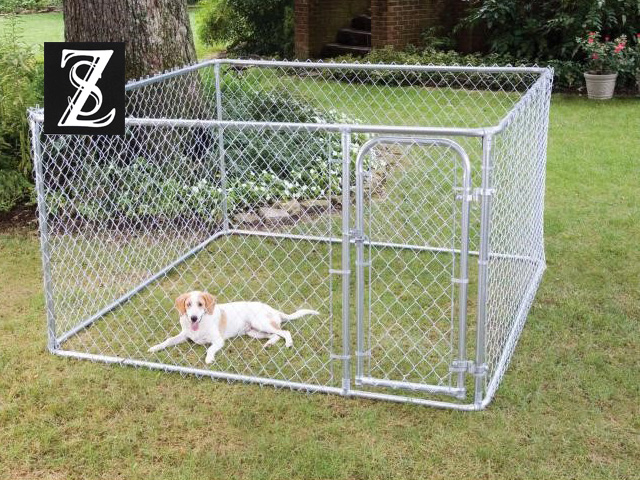 Dog kennel Chain link panels