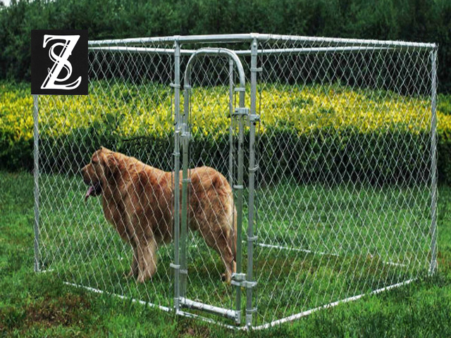 Dog kennel Chain link panels