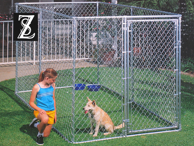 Dog kennel Chain link panels