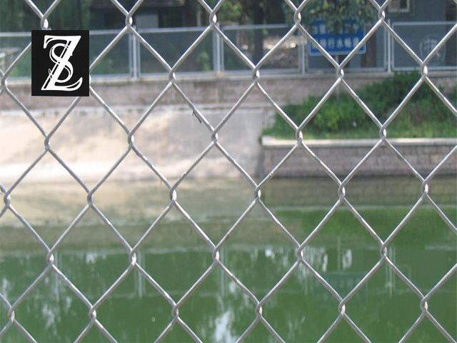 Galvanized chain link fence 